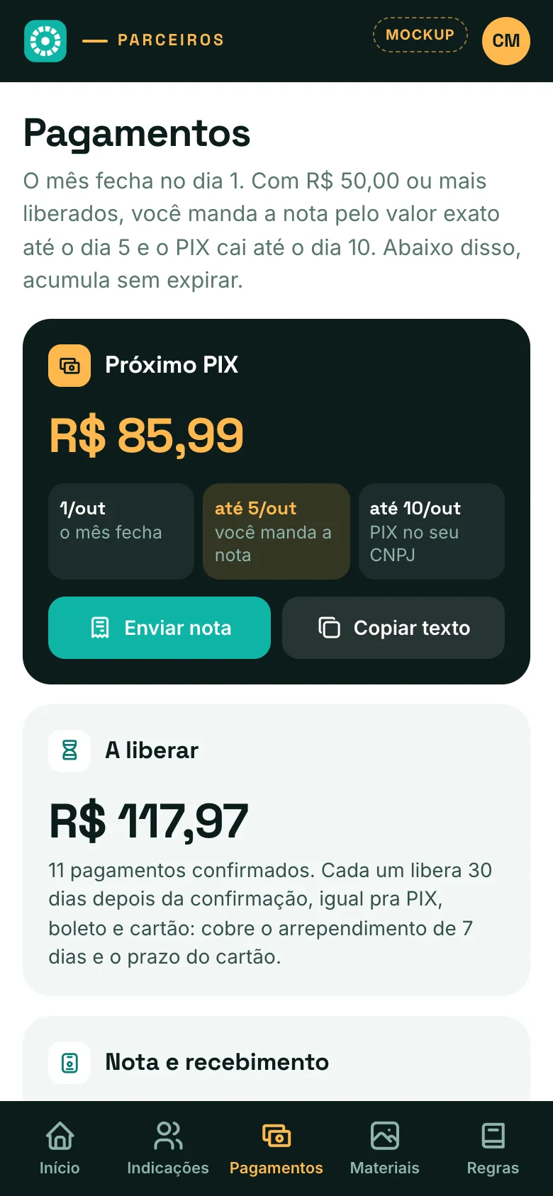 Pagamentos no celular